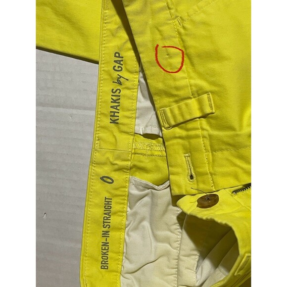 Gap Khakis Size 0 Womens Neon Pants - Picture 6 of 11
